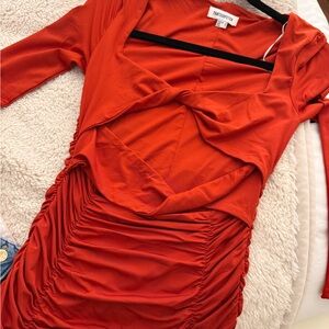 That’s so fetch Women's Red Ruched Dress
